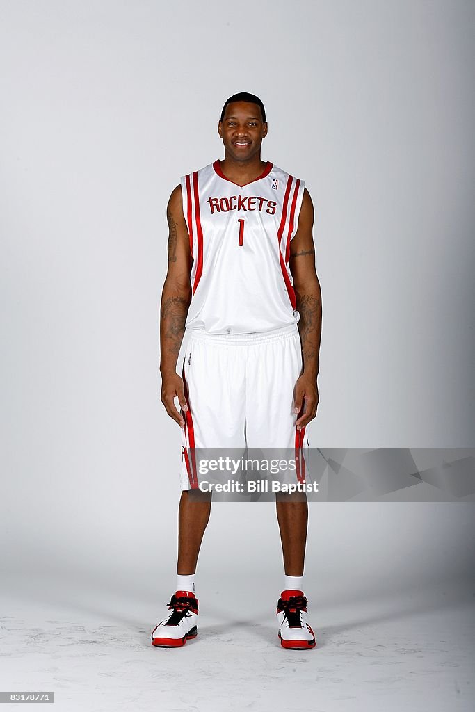 T Mac Rockets Tracy McGrady of the Houston Rockets poses for a portrait during NBA ...