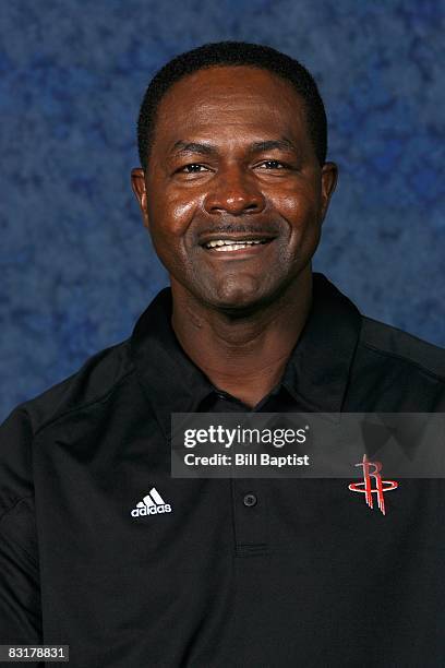 Assistant coach T.R. Dunn of the Houston Rockets poses for a portrait during NBA Media Day on October 1, 2008 at the Toyota Center in Houston, Texas....