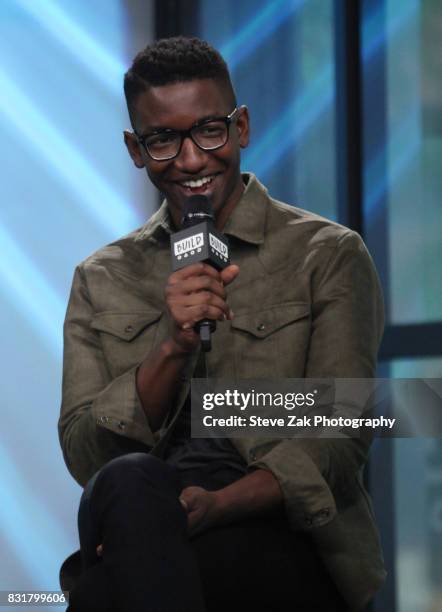 Actor Mamoudou Athie attends Build Series to discuss his new film "Patti Cake$" at Build Studio on August 15, 2017 in New York City.