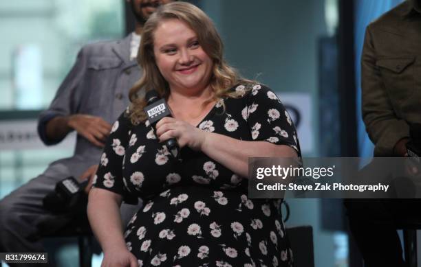 Actress Danielle Macdonald attends Build Series to discuss her new film "Patti Cake$" at Build Studio on August 15, 2017 in New York City.