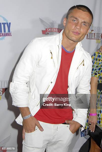 Model Andre Birleanu arrives at the Fox Reality Channel's "Really Awards" held at Avalon Hollywood on September 24, 2008 in Hollywood, California.