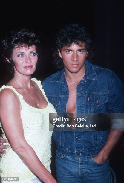 Actress Beverly Sassoon and Billy Hufsey attending "Focus Magazine Party" on August 7, 1986 at Le Bel Age Hotel in Los Angeles, California.