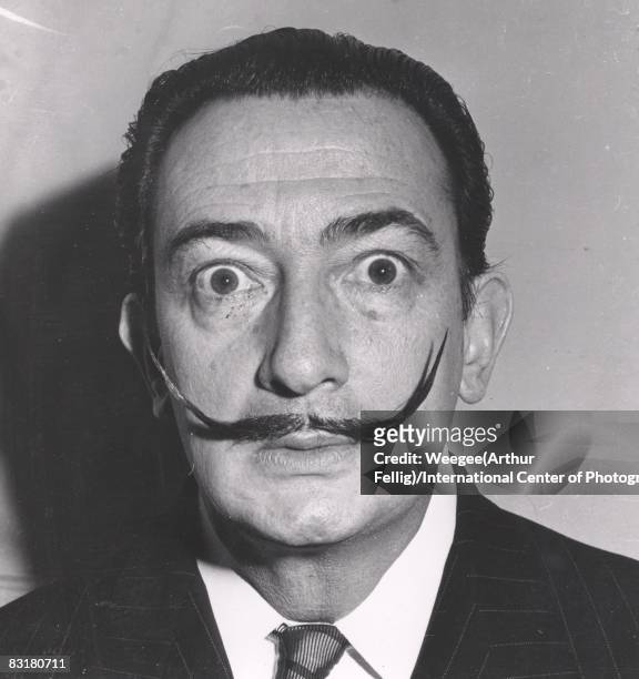 Portrait of the Spanish surrealist painter and sculptor Salvador Dali , New York, ca. 1950s.