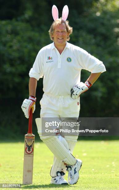 David English, actor, author and founder of the Bunbury Cricket Club at Winchester College, circa July 2001.