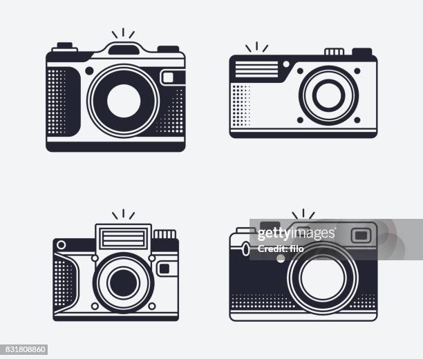 camera icons and symbols - front camera icon stock illustrations