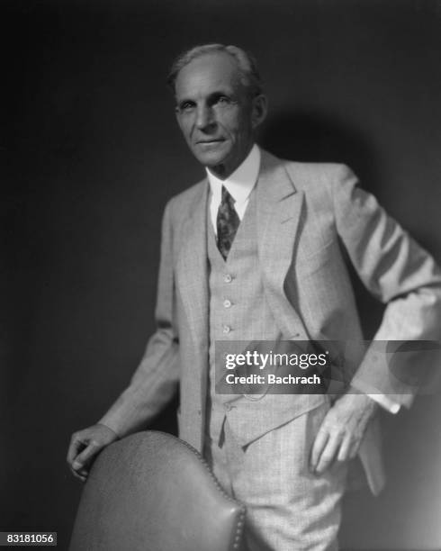 Portrait of Henry Ford president and founder of the Ford Motor Company, Philadelphia PA, 1929.