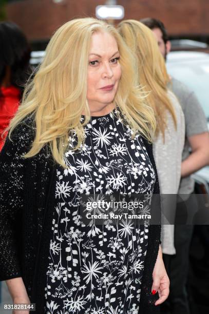 Actress Cathy Moriarty leaves the "AOL Build" taping at the AOL Studios on August 15, 2017 in New York City.