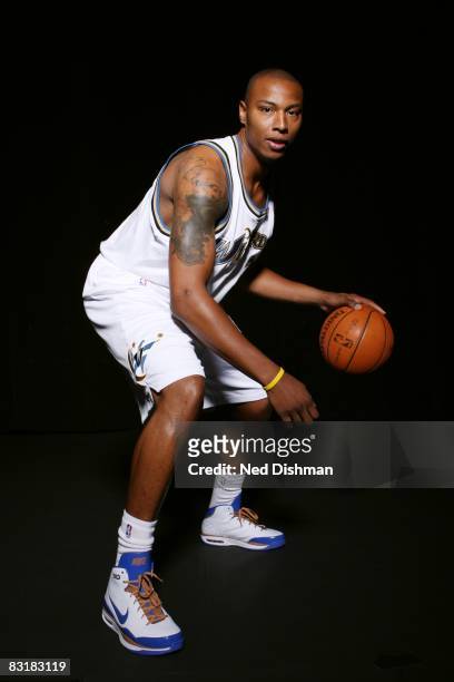Caron Butler of the Washington Wizards poses for a portrait during NBA Media Day on September 26, 2008 at the Verizon Center in Washington, DC. NOTE...