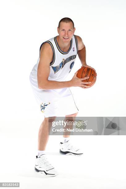 Darius Songaila of the Washington Wizards poses for a portrait during NBA Media Day on September 26, 2008 at the Verizon Center in Washington, DC....