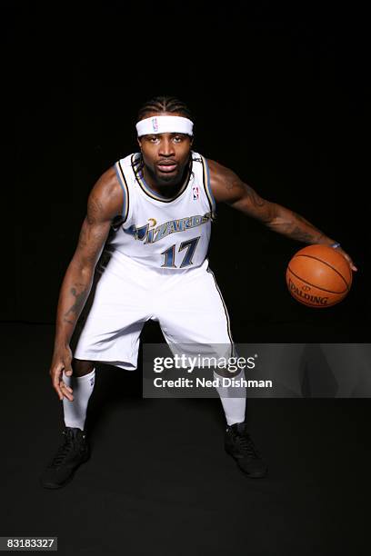 Dee Brown of the Washington Wizards poses for a portrait during NBA Media Day on September 26, 2008 at the Verizon Center in Washington, DC. NOTE TO...