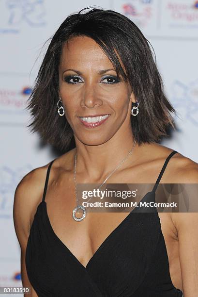 Kelly Holmes attends the Olympic Gold Ball at the Natural History Museum on October 8, 2008 in London, England.