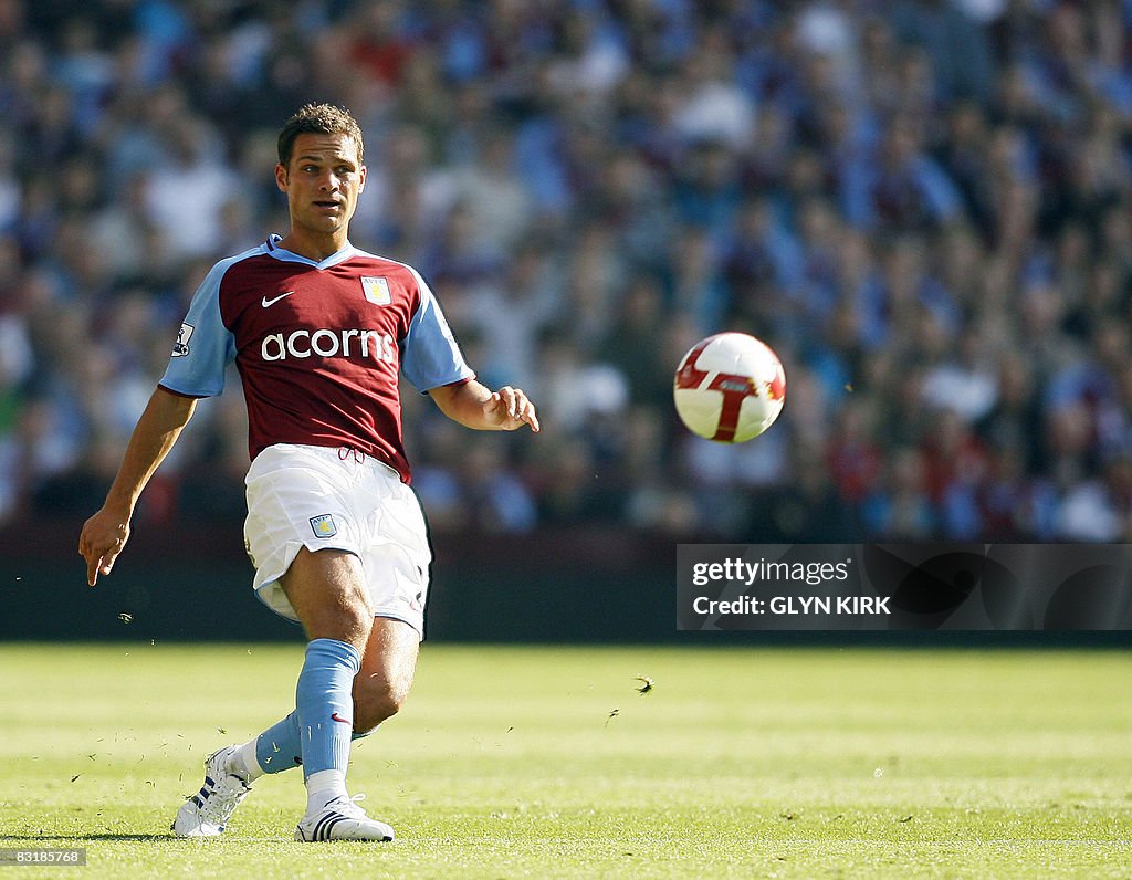 Aston Villa's English Defender Luke Youn