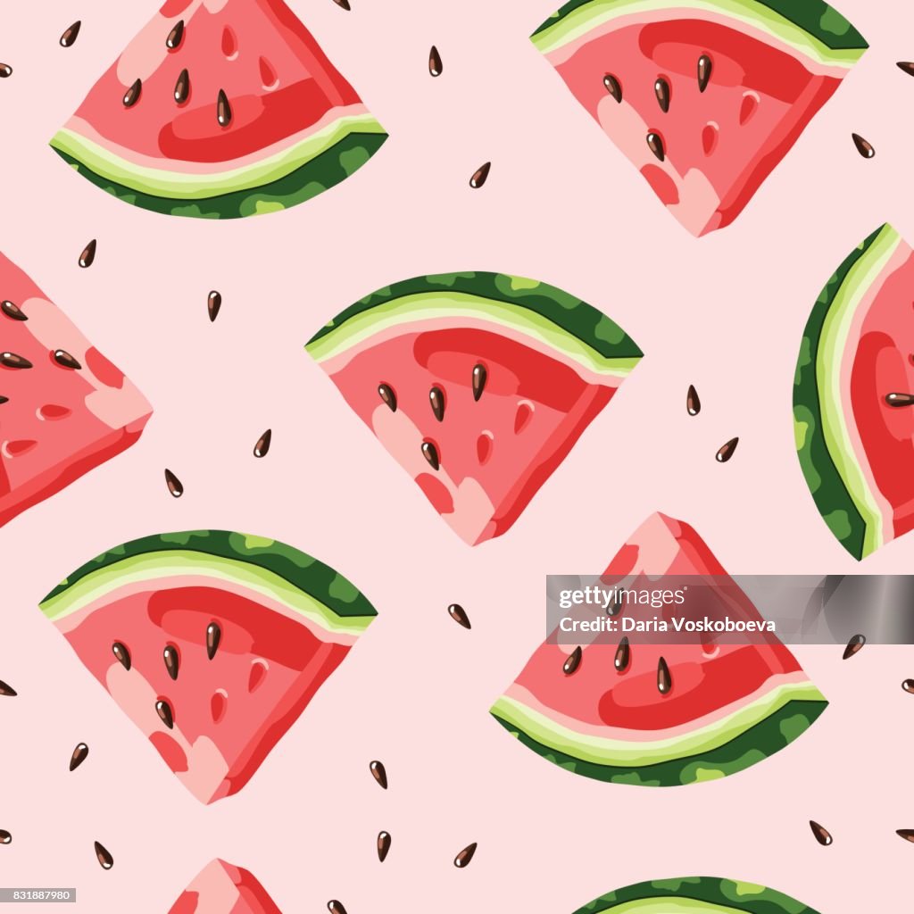 Wattermelon Pattern Watermelon Pattern Vector High-Res Vector Graphic - Getty Images