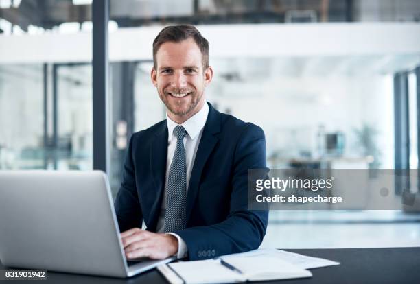 i've got my career right where i want it - business man desk stock pictures, royalty-free photos & images