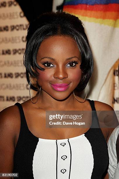 Keisha Buchanan of the Sugababes attends a party with fashion designer Jean Charles de Castelbajac to celebrate their new album 'Catfights And...