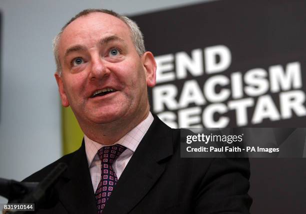 Mark Durkan, Leader of the SDLP, one of the keynote speakers at the SDLP conference on the theme of 'A Shared Future - Tackling Sectarianism and...