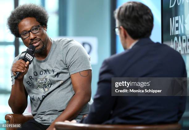 Kamau Bell visits Build Series to discuss Dove Men+Care at Build Studio on August 15, 2017 in New York City.