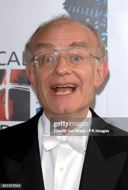 Composer and Conductor John Rutter arrives for the Classical Brit Awards, at the Royal Albert Hall, central London. '