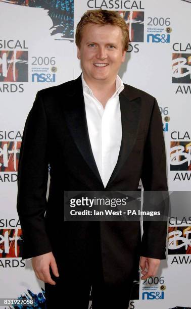 Aled Jones arrives for the Classical Brit Awards, at the Royal Albert Hall, central London. '