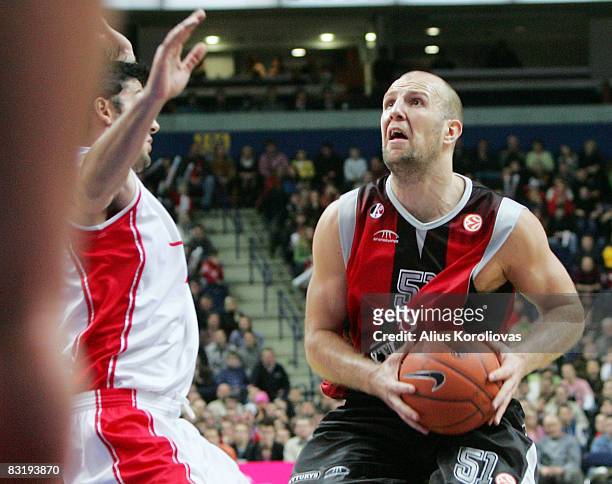 Lietuvos Rytas Kenan Bajramovic in action during the Euroleague Basketball Game 8 between Lietuvos Rytas v Armani Jeans Milano at the Siemens Arena...