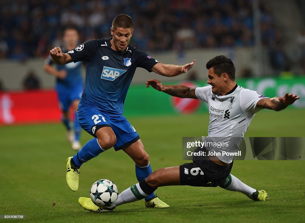 1899 Hoffenheim v Liverpool FC - UEFA Champions League Qualifying Play-Offs Round: First Leg