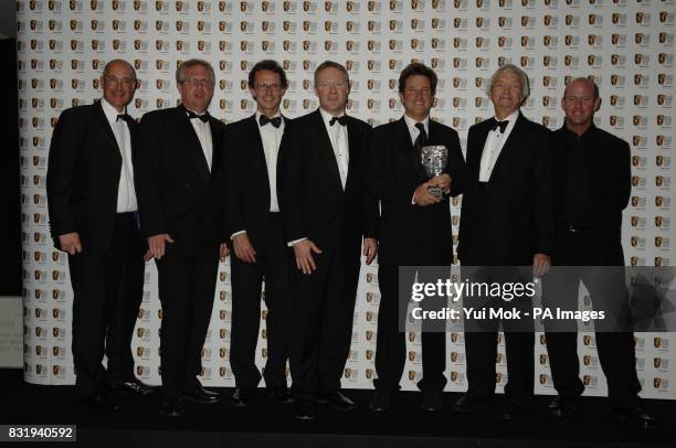 Winners of the Special Award for The Cricket, during the TV Baftas, at the Grosvenor House Hotel in central London.