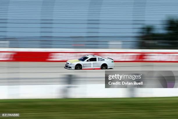 Jamie McMurray, driver of the McDonalds/Cessna Chevrolet, drives during testing for the Monster Energy NASCAR Cup Series at Chicagoland Speedway on...