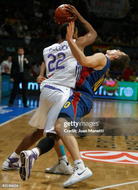 Louis Bullock of Real Madrid in action during the Euroleague Basketball Game 12 between Real Madrid vs Axa FC Barcelona at the Palacio Vistalegre on...