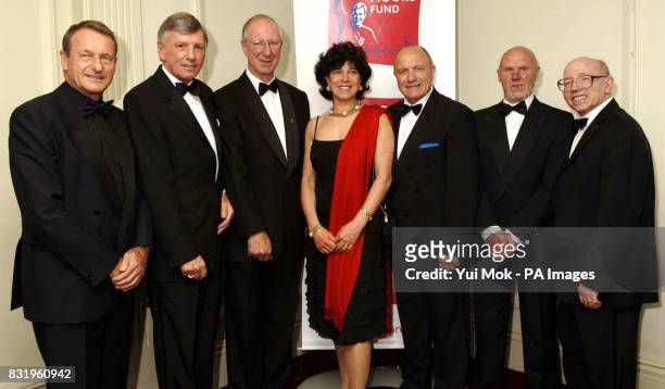 Member of the 1966 World Cup winning football team with Stephanie Moore, widow of Bobby Moore, Roger Hunt MBE, Martin Peters MBE, Sir Jack Charlton,...