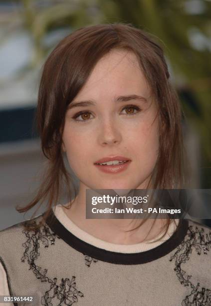 Ellen Page attends a photocall for her new film 'X-MEN 3: The Last Stand', at the Palais du Festival in Cannes, France.
