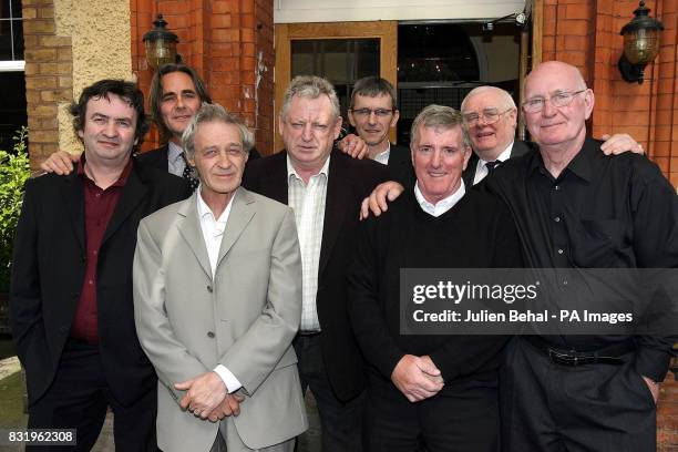 Members of the Birmingham Six and Guildford Four as well as other mourners Gerry Conlon, Paul Hill, Paddy Hill, Nicky Kelly, Paddy Mulryan, Gerry...