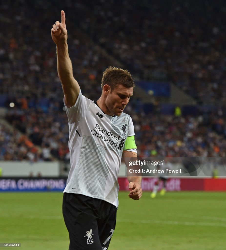 1899 Hoffenheim v Liverpool FC - UEFA Champions League Qualifying Play-Offs Round: First Leg