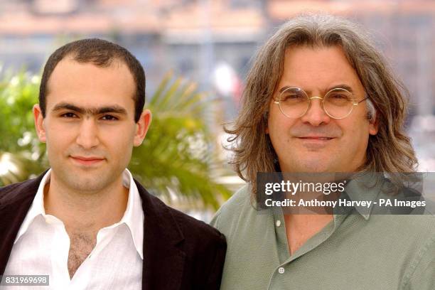Actor Khalid Abdalla and Director Paul Greengrass pose for photographers during the photocall for United 93, at the Riviera Terrace in the Palais du...