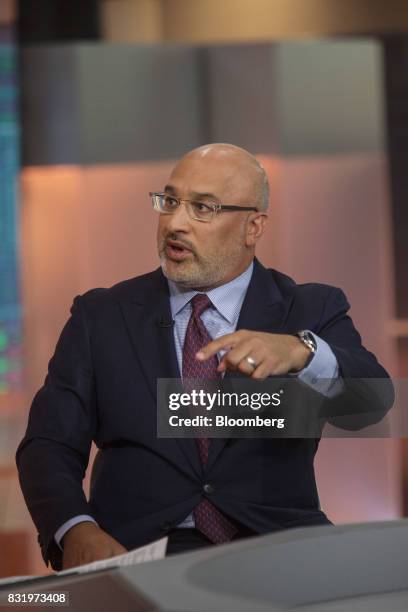 Aryeh Bourkoff, co-founder and chief executive officer of LionTree Advisors LLC, speaks during a Bloomberg Television interview in New York, U.S., on...