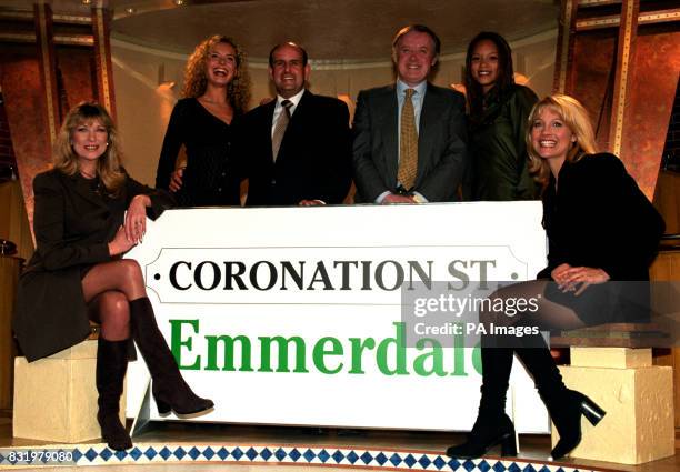 Granada Group PLC rolled out the stars of two of Britain's best loved soaps to announce their Preliminary Results in London today . Coronation...