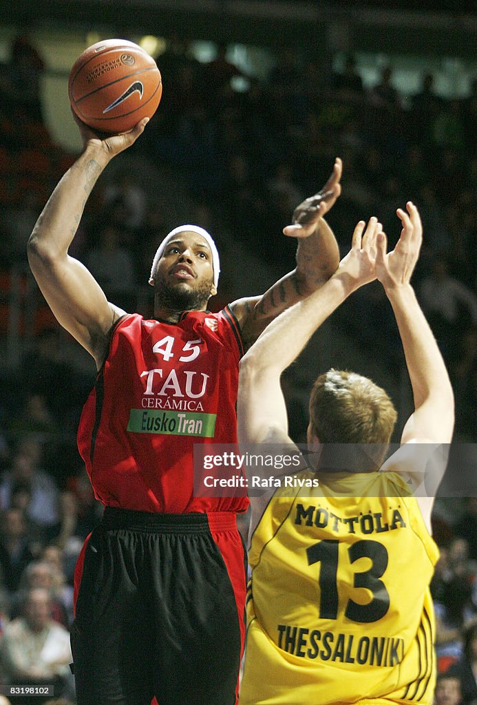 Euroleague Basketball - Top 16, Game 5 - Tau Ceramica v Aris TT Bank