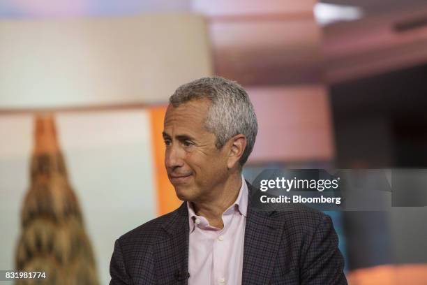 Danny Meyer, founder and chief executive officer of the Union Square Hospitality Group LLC, listens during a Bloomberg Television interview in New...