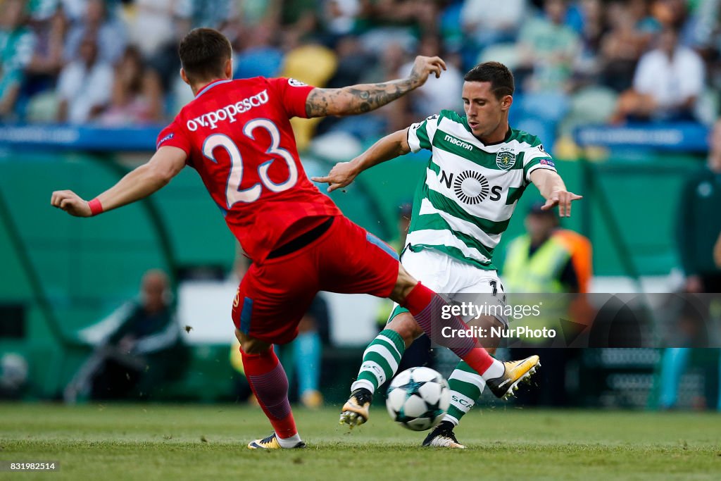 Sporting CP v Steaua Bucuresti - UEFA Champions League Qualifying Play-Offs Round: First Leg