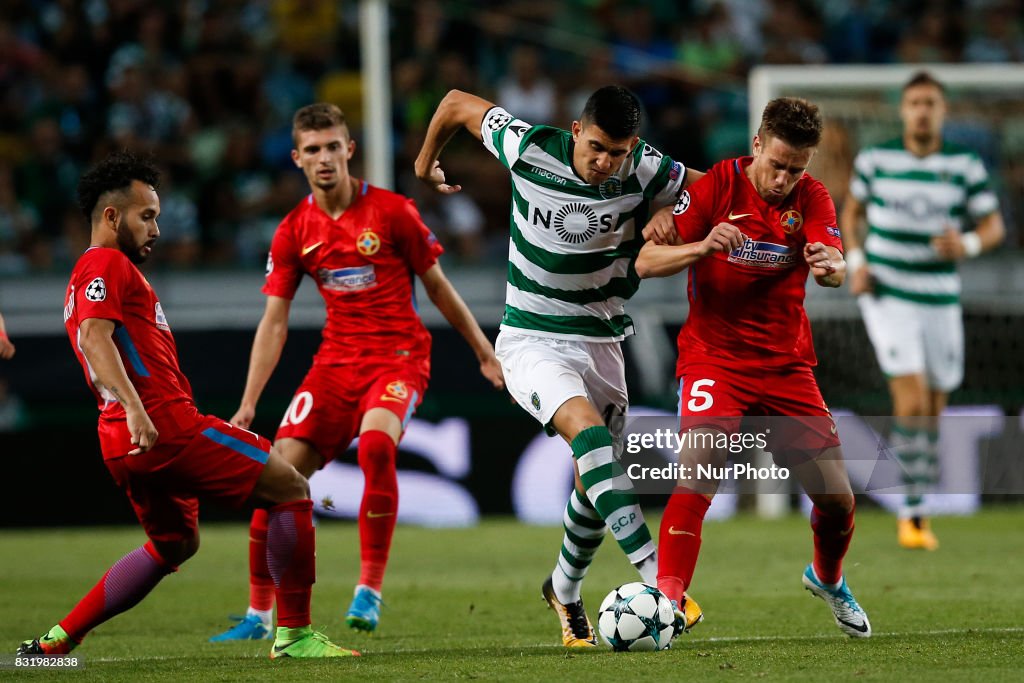 Sporting CP v Steaua Bucuresti - UEFA Champions League Qualifying Play-Offs Round: First Leg