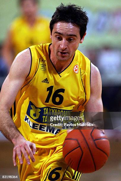 Ws Tsaldaris Dimitrios number16 of Aris TT Bank in action during the Euroleague Basketball Top 16 Game 6 between Aris TT Bank v Lietuvos Rytas at the...