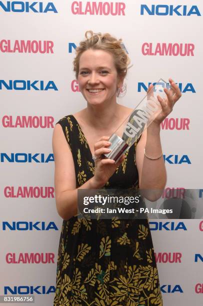 Edith Bowman who won Radio Personality of the Year, during the Glamour Women of the Year awards at Berkeley Square, central London.