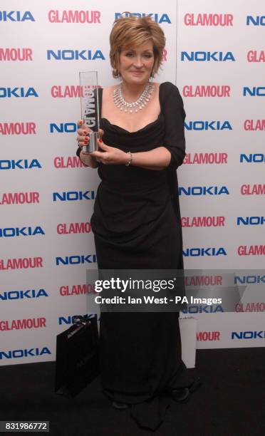 Sharon Osbourne wins TV Personality of the Year, during the Glamour Women of the Year awards at Berkeley Square, central London.