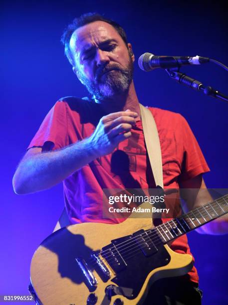 James Mercer of The Shins performs during a concert at Huxleys Neue Welt on August 15, 2017 in Berlin, Germany.