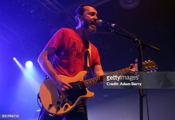 James Mercer of The Shins performs during a concert at Huxleys Neue Welt on August 15, 2017 in Berlin, Germany.