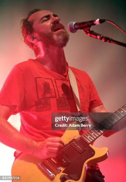 James Mercer of The Shins performs during a concert at Huxleys Neue Welt on August 15, 2017 in Berlin, Germany.