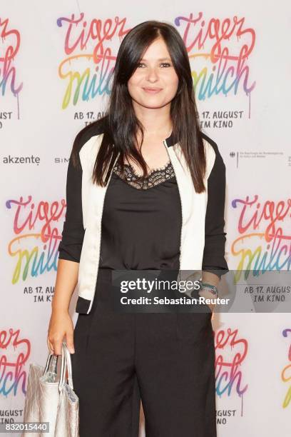 Actress Anna Fischer attends the 'Tigermilch' premiere at Kino in der Kulturbrauerei on August 15, 2017 in Berlin, Germany.