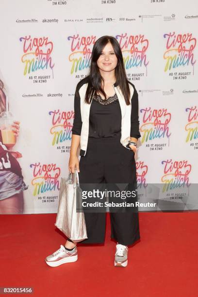 Actress Anna Fischer attends the 'Tigermilch' premiere at Kino in der Kulturbrauerei on August 15, 2017 in Berlin, Germany.