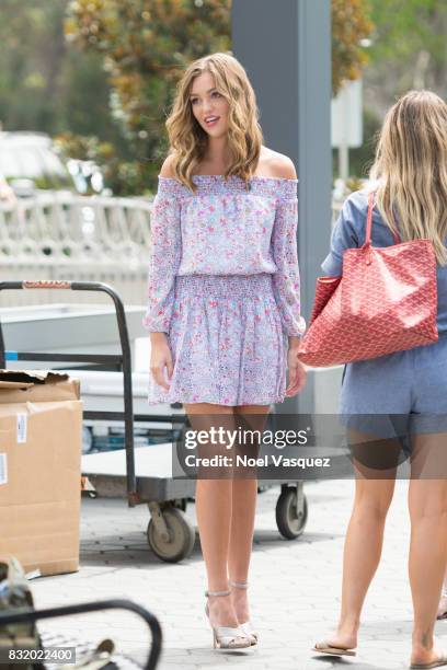 Lili Simmons visits "Extra" at Universal Studios Hollywood on August 15, 2017 in Universal City, California.