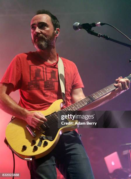 James Mercer of The Shins performs during a concert at Huxleys Neue Welt on August 15, 2017 in Berlin, Germany.