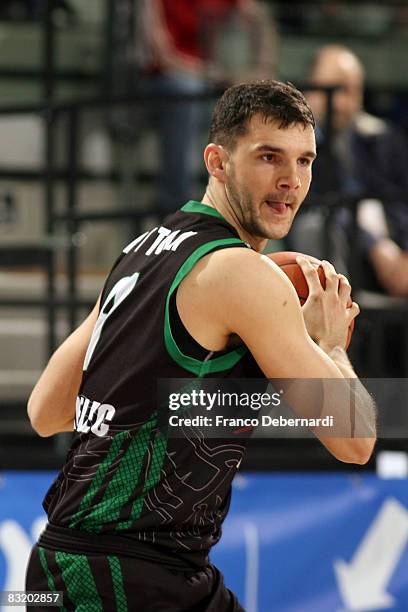 Robert Witka, # 8 of Turow Zgorzelec in action during the ULEB Cup Final 8 game between Dynamo Moscow vs Pge Turow Zgorzelec at the Palavela on April...